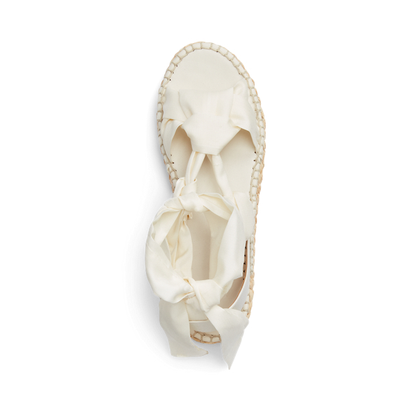White Lilyann Ikat-Print Sandal Ralph Lauren Collection 4