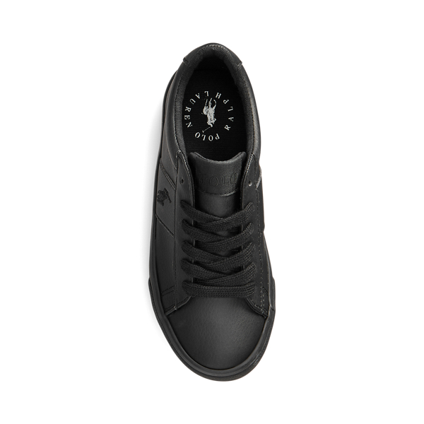 Triple Black Sayer Faux-Leather Sneaker Child 4