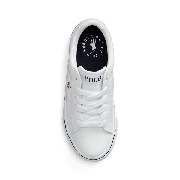 White Multi Sayer Faux-Leather Sneaker Junior 4