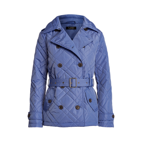 Belted Quilted Peacoat Lauren 1