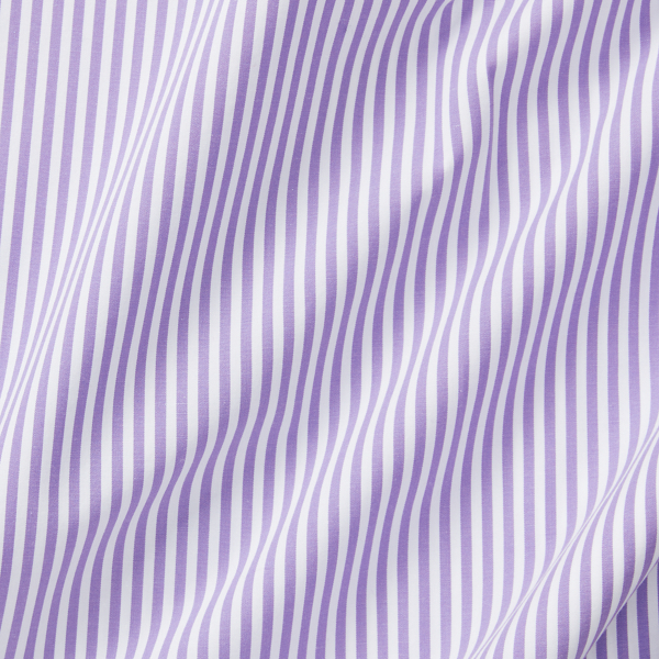 Lavender/White Classic Fit Striped Stretch Poplin Shirt Polo Ralph Lauren 6