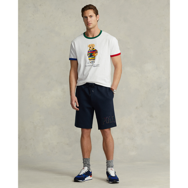 Custom-Slim-Fit T-Shirt mit Polo Bear Polo Ralph Lauren in Wei&szlig; multi aktiv 4