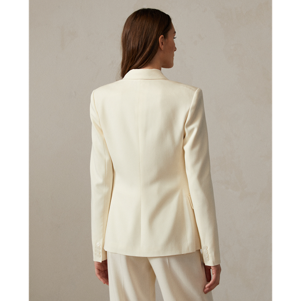 Off White Safford Wool Gabardine Jacket Ralph Lauren Collection 5