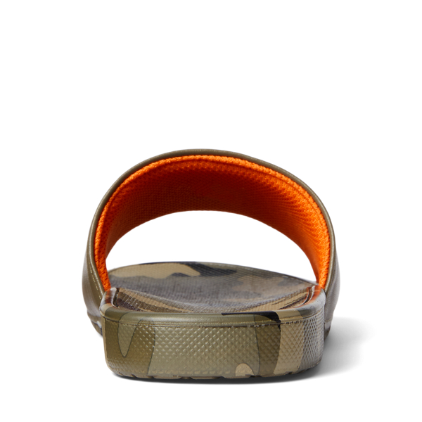 Olive W/ Orange Cayson Polo Pony Slide Junior 3