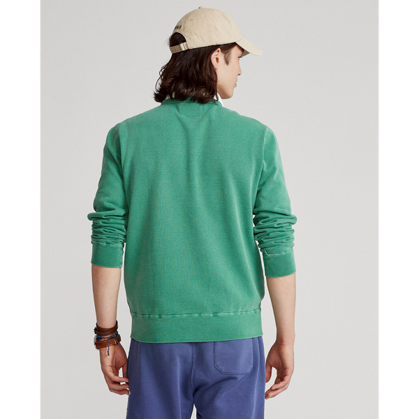 Stuart Green Garment-Dyed Fleece Sweatshirt Polo Ralph Lauren 5