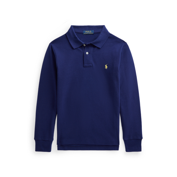 Slim Fit Cotton Mesh Polo