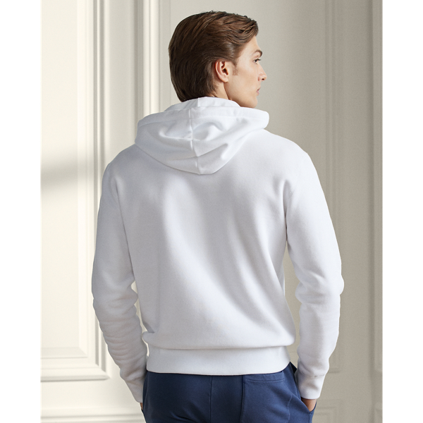 Classic White Polo Bear Terry Hoodie Purple Label 5