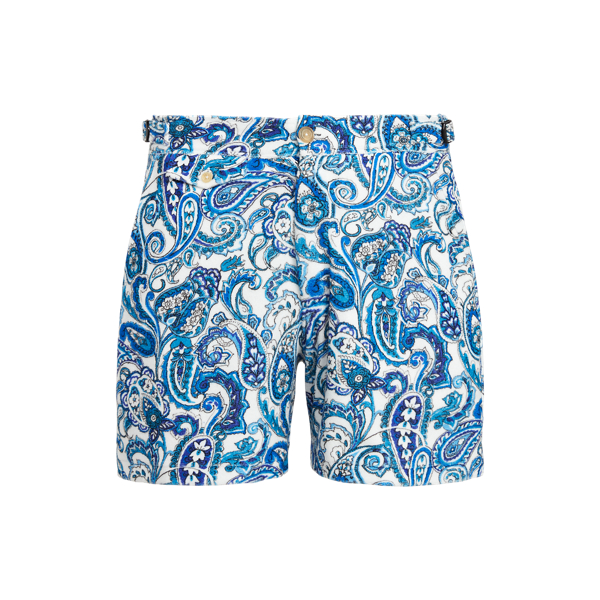 14 cm Paisley-Print Terry Short Purple Label 1