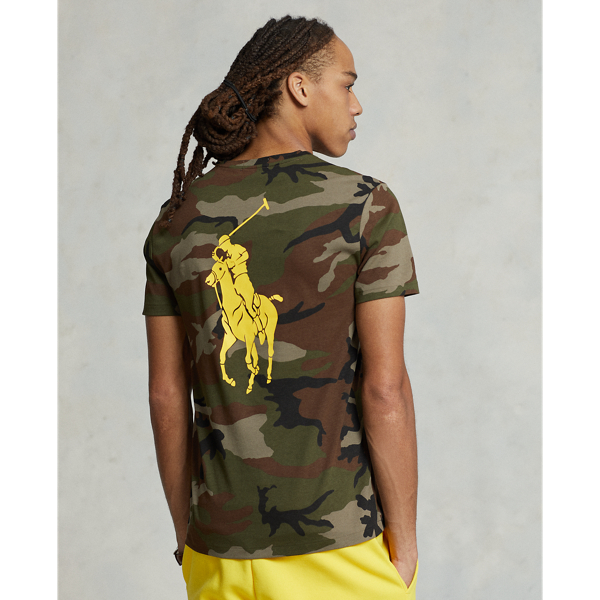 Custom Slim Fit Camo Jersey T Shirt