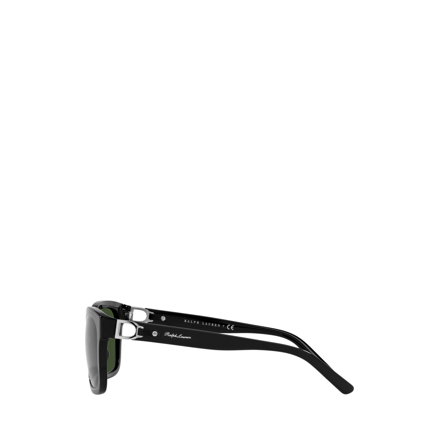 Мужские солнцезащитные очки Ralph Lauren Stirrup Classic Sunglasses, цвет: Блестящий чёрный — фото 2
