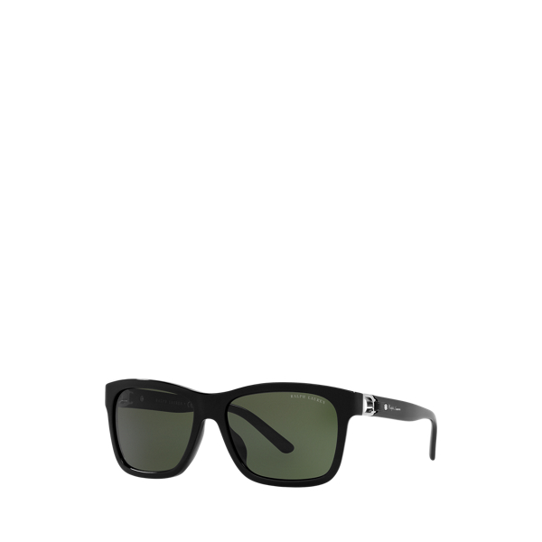 Shiny Black Stirrup Classic Sunglasses Ralph Lauren 1