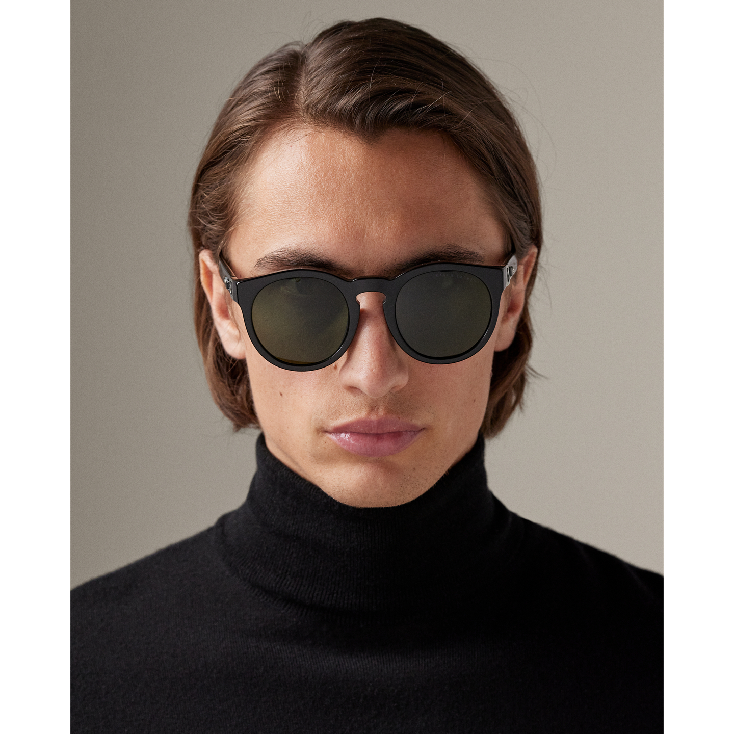 Мужские солнцезащитные очки Ralph Lauren Stirrup Bedford Sunglasses, цвет: Блестящий чёрный — фото 4