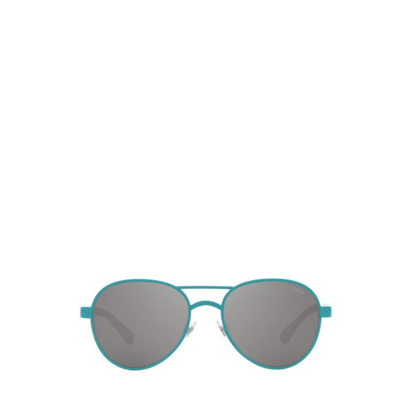 Shiny Cove Blue Color Shop Pilot Sunglasses Polo Ralph Lauren 2