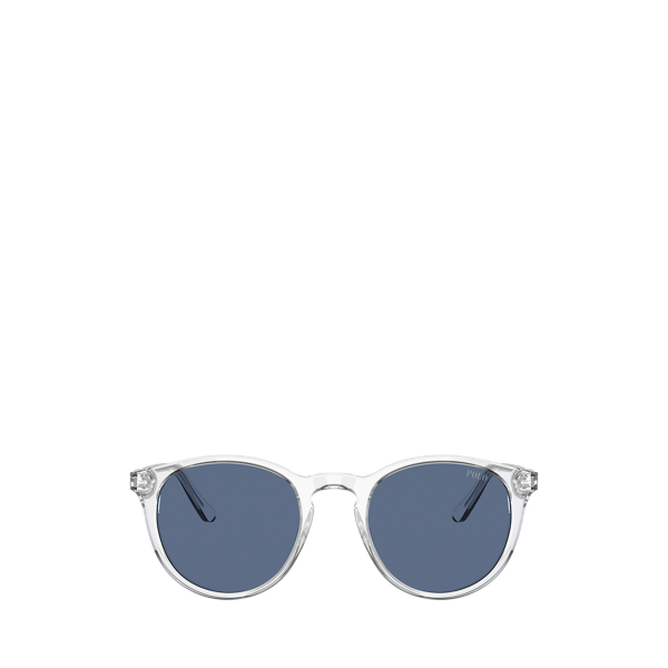 Shiny Crystal Polo Blue Round Sunglasses Polo Ralph Lauren 2