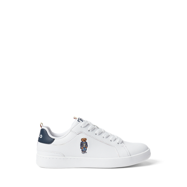 Polo Bear Faux-Leather Court Trainer