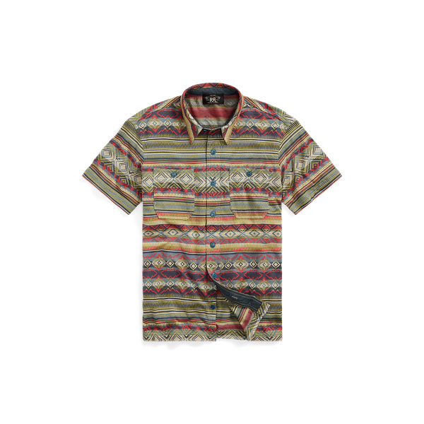 Jacquard-Knit Jersey Workshirt RRL 1
