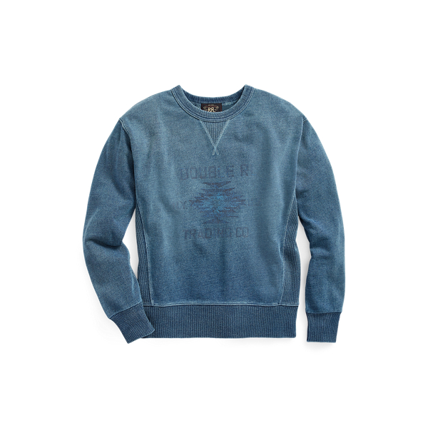 Indigo Indigo French Terry Graphic Sweatshirt RRL 1