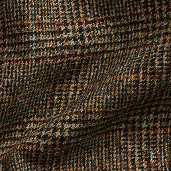 Vintage Brown Multi Glen Plaid Wool Twill Sport Coat RRL 8