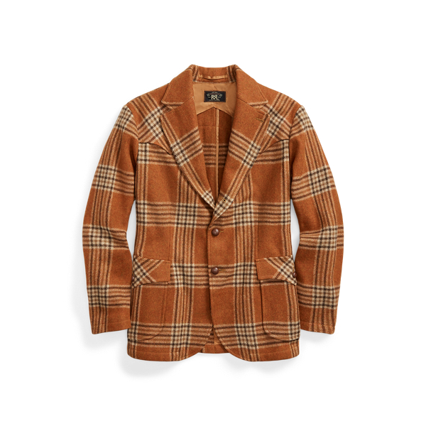 Plaid Wool-Blend Twill Sport Coat RRL 1