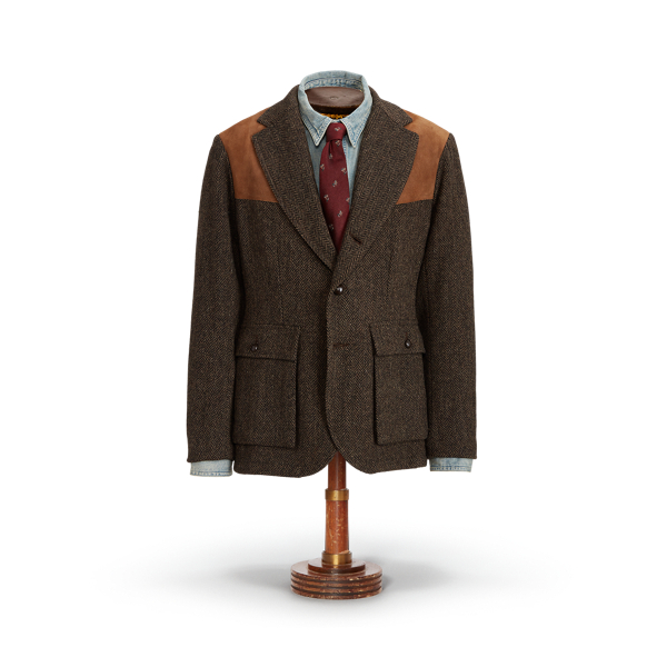 Unconstructed Harris Tweed Sport Coat RRL 1