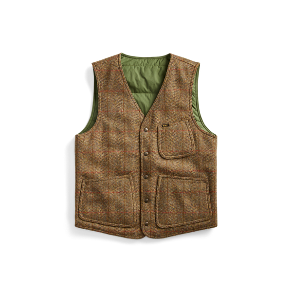 Reversible Harris Tweed Gilet RRL 1