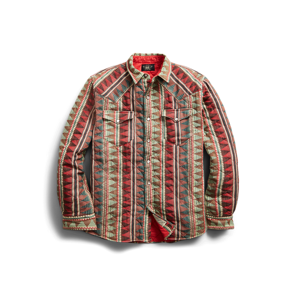 Quilted Jacquard Overshirt RRL 1