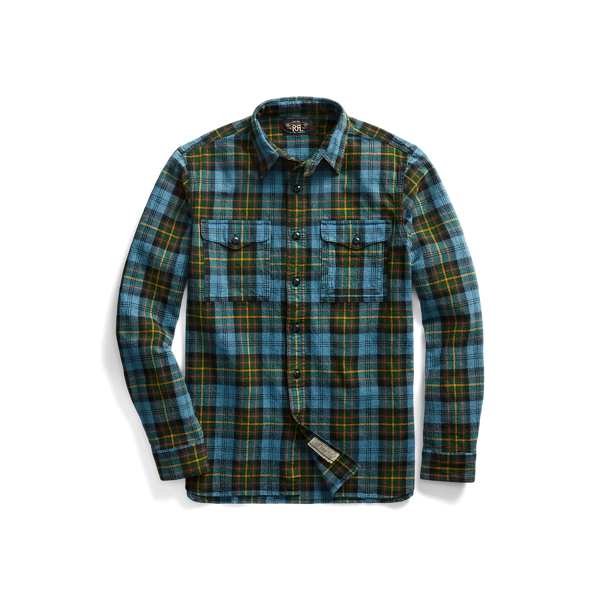 Plaid Textured Workshirt RRL 1