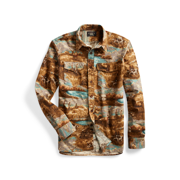 Print Flannel Workshirt RRL 1
