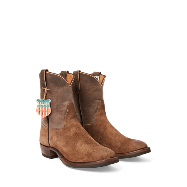 Brown Roughout Suede & Leather Boot RRL 2