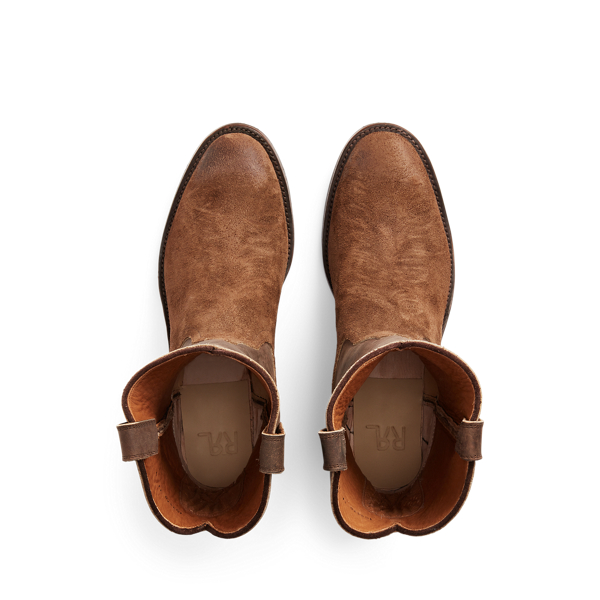 Brown Roughout Suede & Leather Boot RRL 3