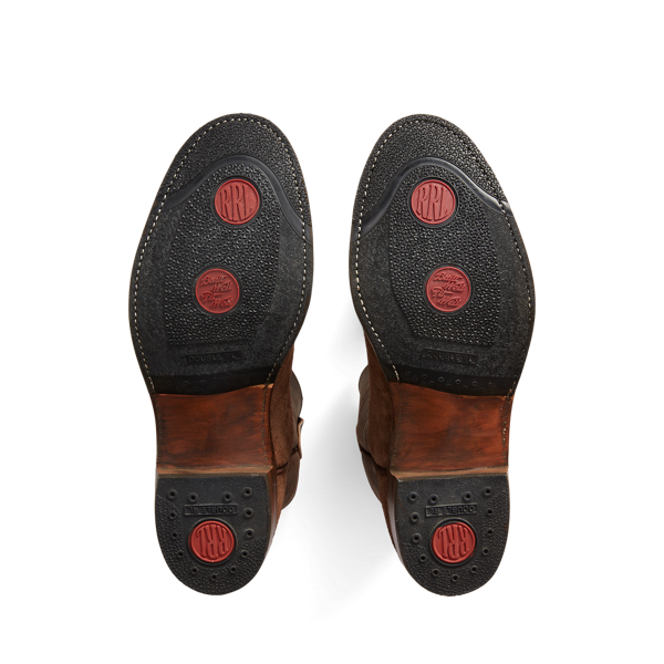 Brown Roughout Suede & Leather Boot RRL 4