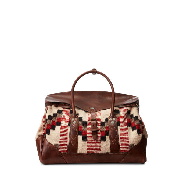 Saco em jacquard tecido &agrave; m&atilde;o