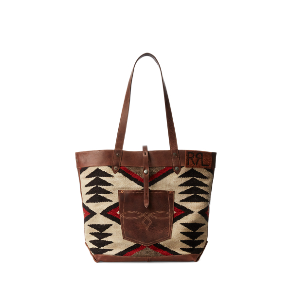 Bolso tote de jacquard tejido a mano