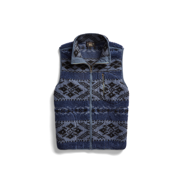 Fair Isle Pile Fleece Vest for Men | Ralph Lauren