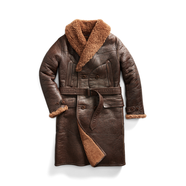 レザージャケット・コート Ralph Lauren FW25 MORRISON SHEARLING (290P01983 001) Morrison Shearling Coat