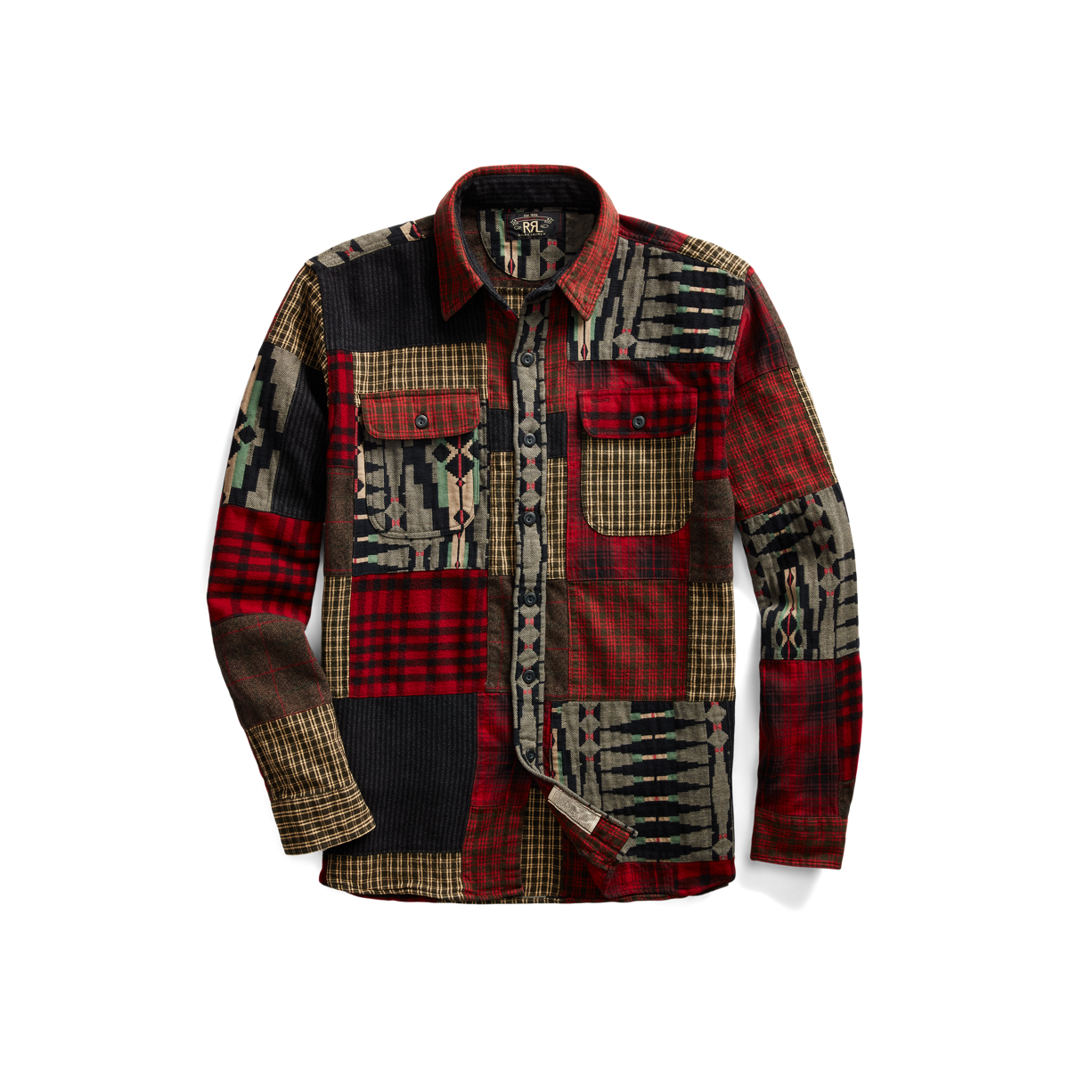 Ralph lauren men's patchwork shirt best sale