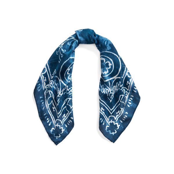 Silk-Blend Logo Square Scarf