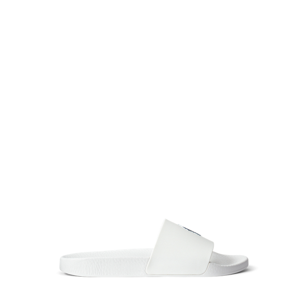 Men s White Slides Sandals Ralph Lauren