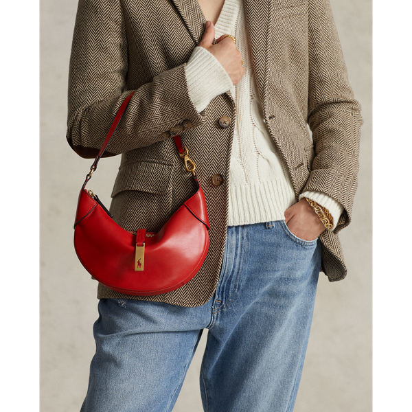 Tango Red Polo ID Calfskin Mini Shoulder Bag Polo Ralph Lauren 8