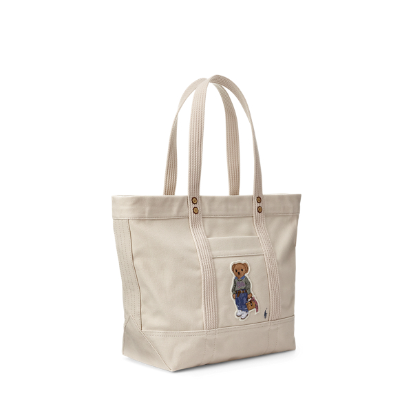 速くおよび自由な Canvas Medium New Orleans Polo Bear Tote for Women | Ralph ゴルフバッグ・キャディバッグ