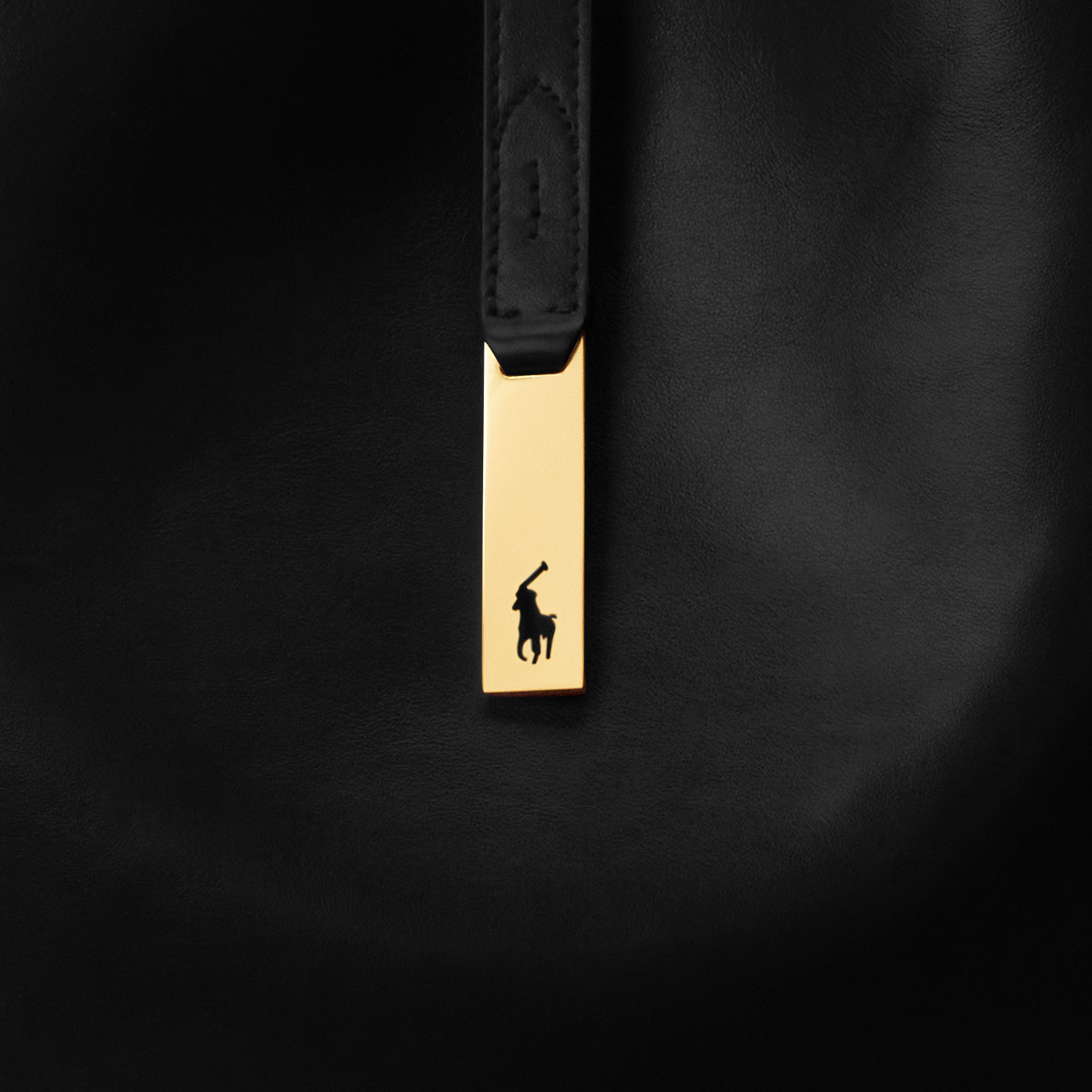 Женская сумка Ralph Lauren Polo ID Calfskin Large Shoulder, цвет: Чёрный — фото 4