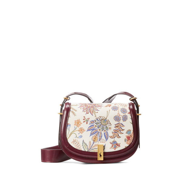Polo ID Floral Canvas Saddle Bag