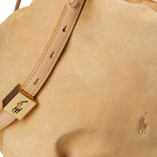 Die Wildleder-Pochette mit Pony Polo Ralph Lauren in Bernstein 7