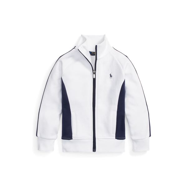 Striped Double-Knit Track Jacket