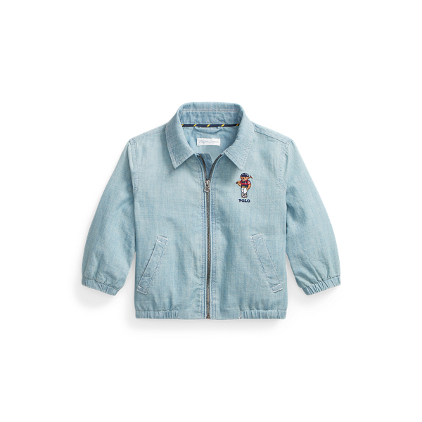 Giacca Bayport Polo Bear in chambray