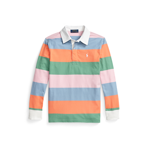 Striped Cotton Jersey Rugby Shirt Boys 6-14 Years 1