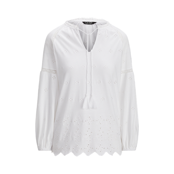 Eyelet Jersey Tunic Lauren 1