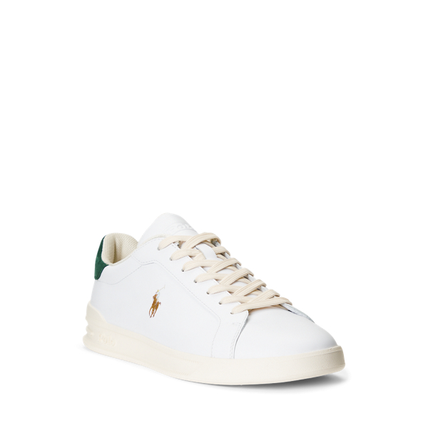 Ralph lauren leather trainers womens on sale