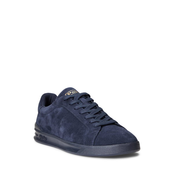 Navy suede trainers on sale