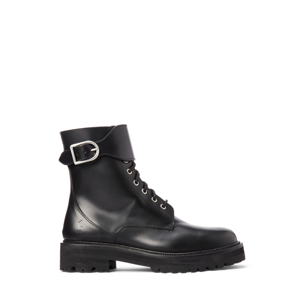 Buckled Calfskin Lug Boot for Women Ralph Lauren UK